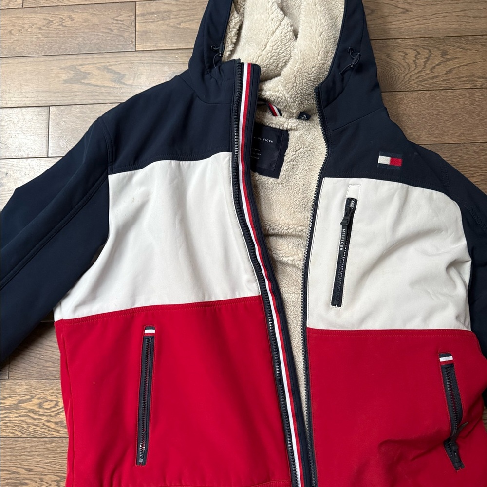 Tommy Hilfiger Cream Sherpa Jacket